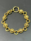 Victorian Etruscan Book Scroll Chain Link Bracelet