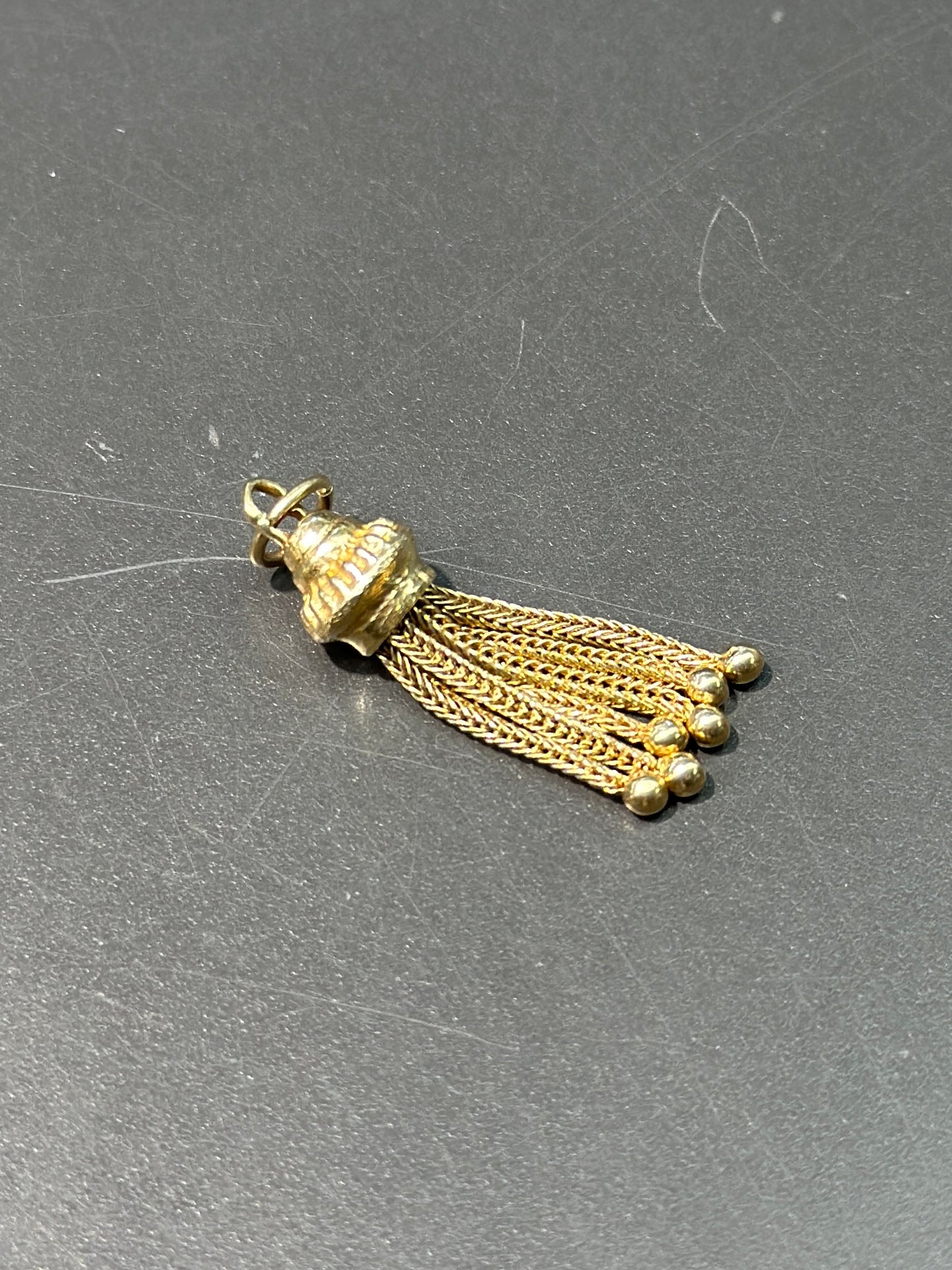 Vintage 14K Gold Tassel Charm