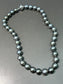 Mikimoto 18K White Gold 10mm-14mm Graduated Tahitian Pearl Necklace