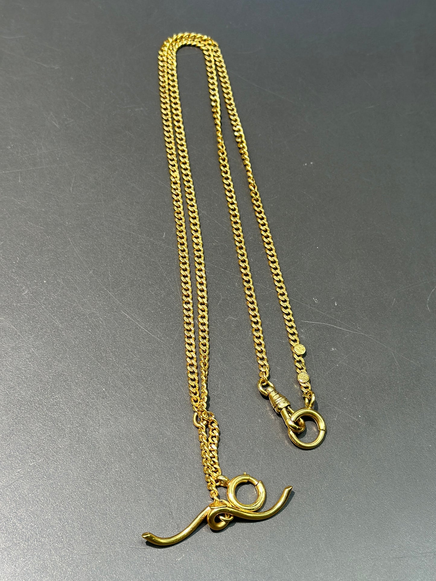 Art Deco 14K Gold Watch Chain 24.0”