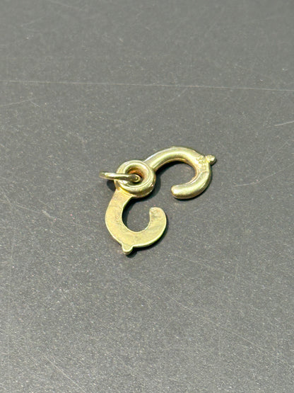 复古 14K 黄金旋转扣