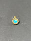 Charme cabochon turquoise vintage en or 18 carats