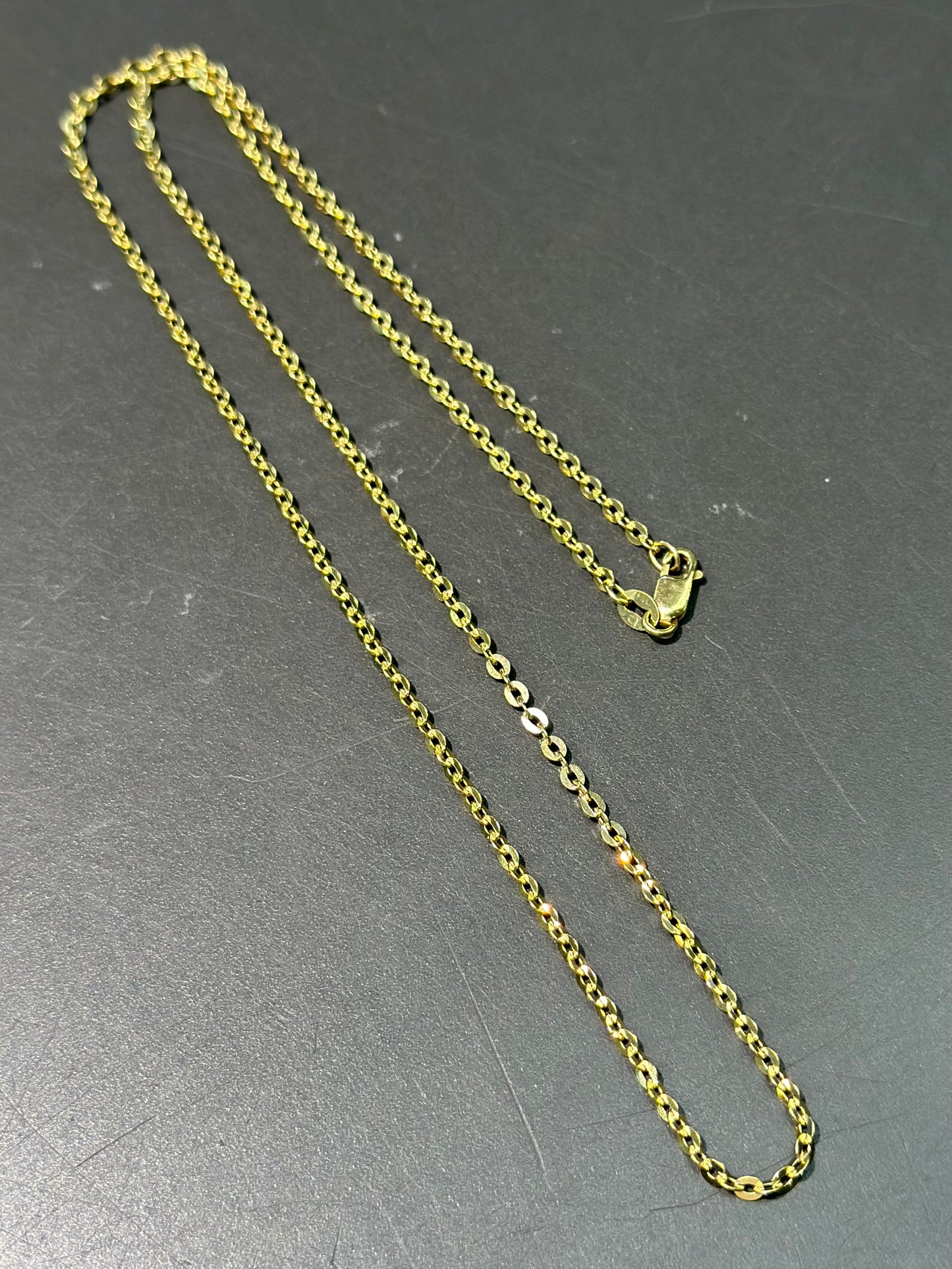 14K Gold Cathy Link Chain Necklace 18.0 inch