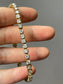 14K Yellow Gold 5.16 CTW Diamond Tennis Bracelet