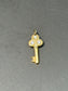 Vintage 14K Gold 0.06 CTW Diamond Key Charm