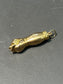 Vintage 18K Gold Hollow XL Figa Pendant