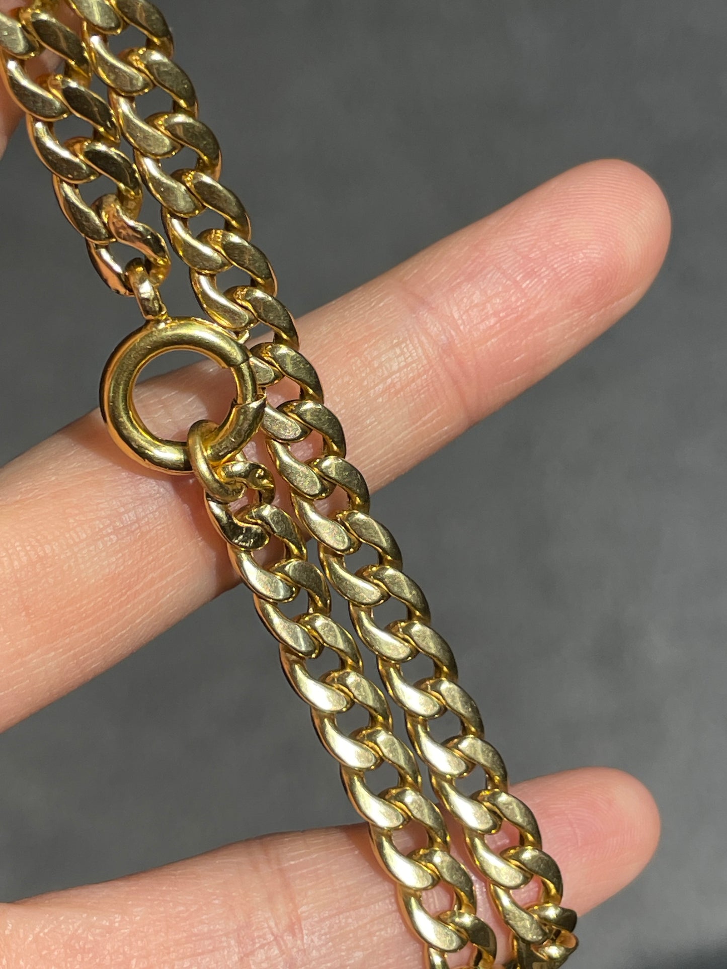 14K Gold 5.5 mm Curblink Chain Necklace