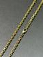 14K Yellow Gold 3.0 mm Biker Chain Link Necklace