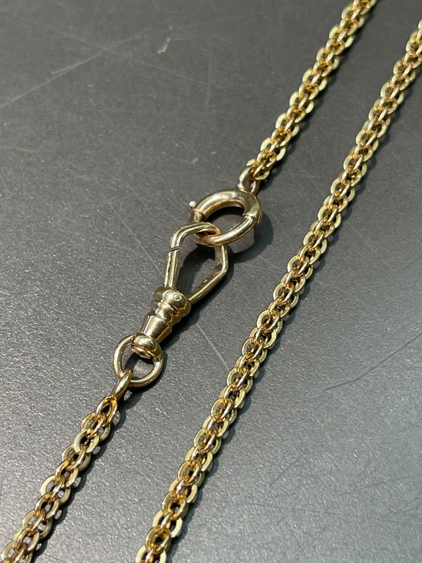 Antique 14K Gold Fancy Link Watch Chain 20.0 inch