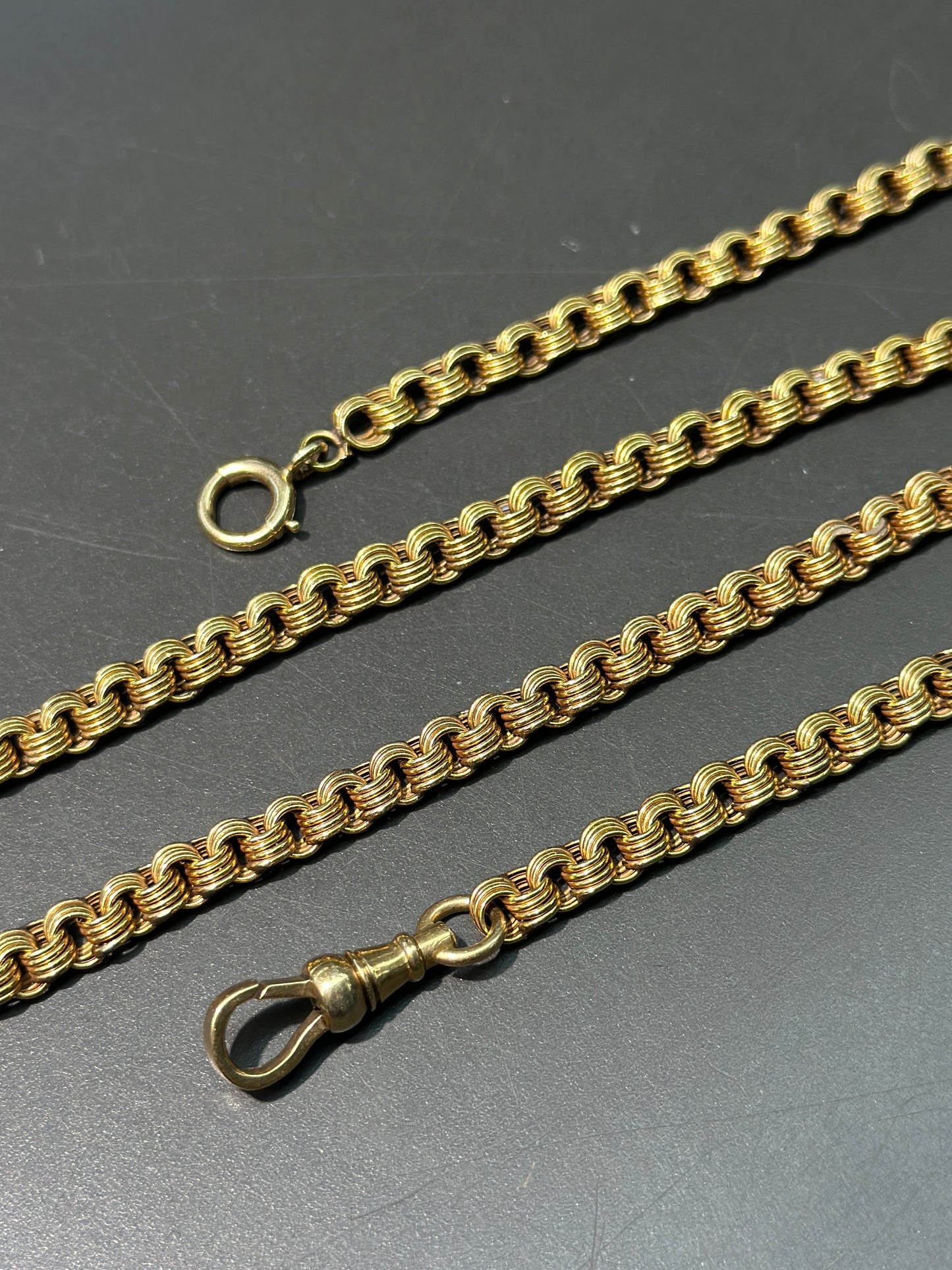 Victorian 14K Gold Russian Watch Chain