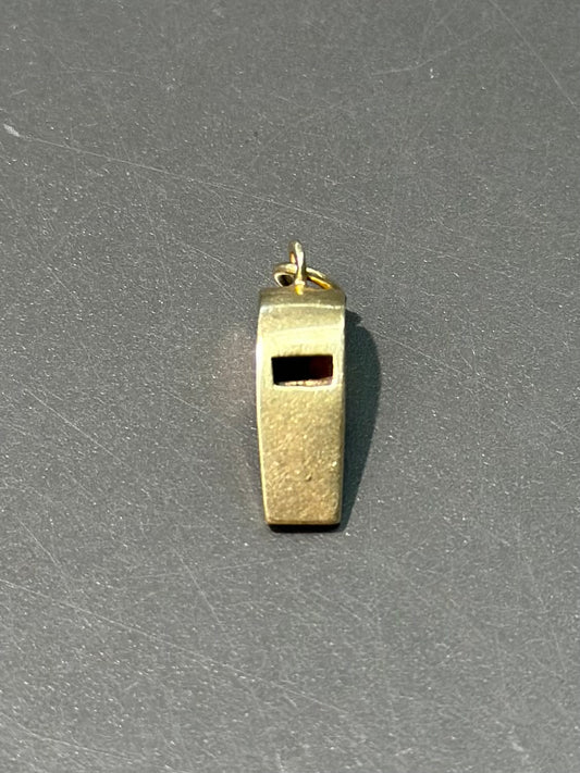 Vintage 14K Gold Whistle Charm