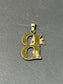 Vintage 14K Gold Cupid B Initial Charm