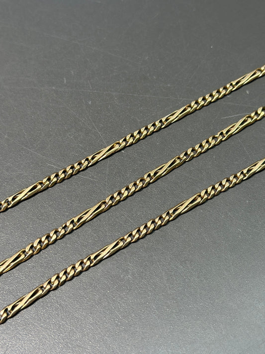 Vintage 18K Gold Curb Link Watch Chain