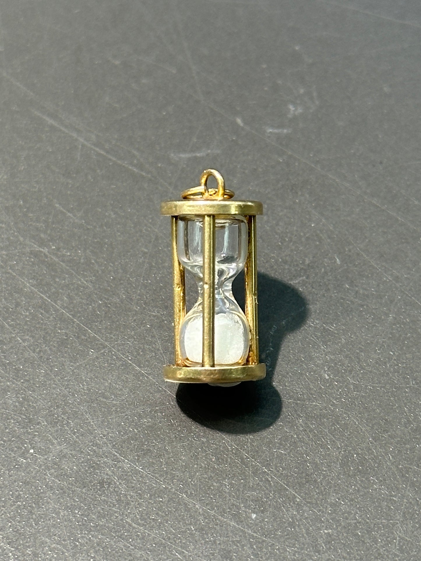 Vintage 14K Gold Hour Glass Charm