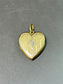 Médaillon coeur diamant vintage en or 14 carats