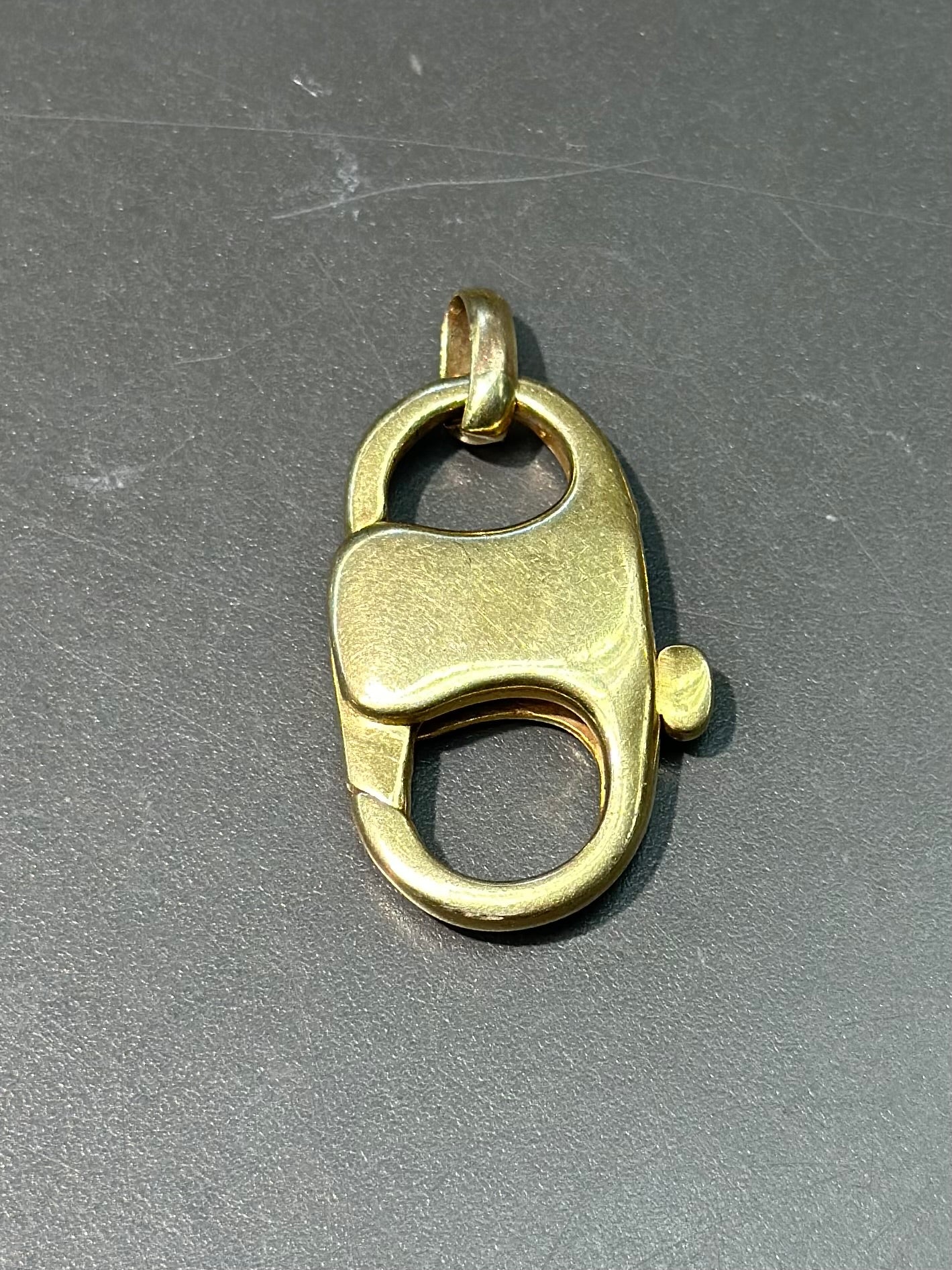 Vintage 14K Gold XL Carabiner Clasp