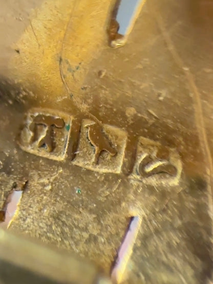 埃及 18K 金流苏耳环