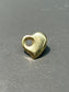 Vintage 14K Gold Puffy Donut Heart Pendant Charm