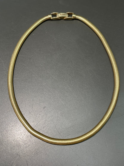 Retro 14K Gold Snake Chain Necklace