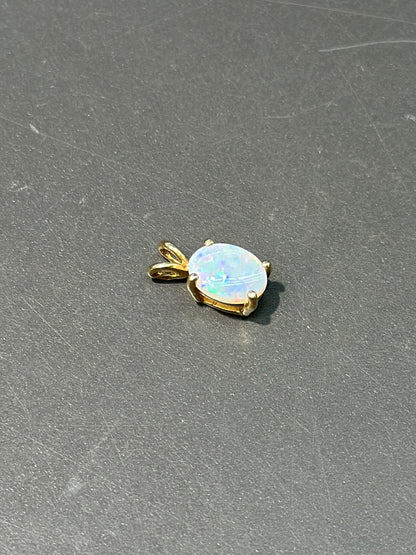 14K 蛋白石吊坠
