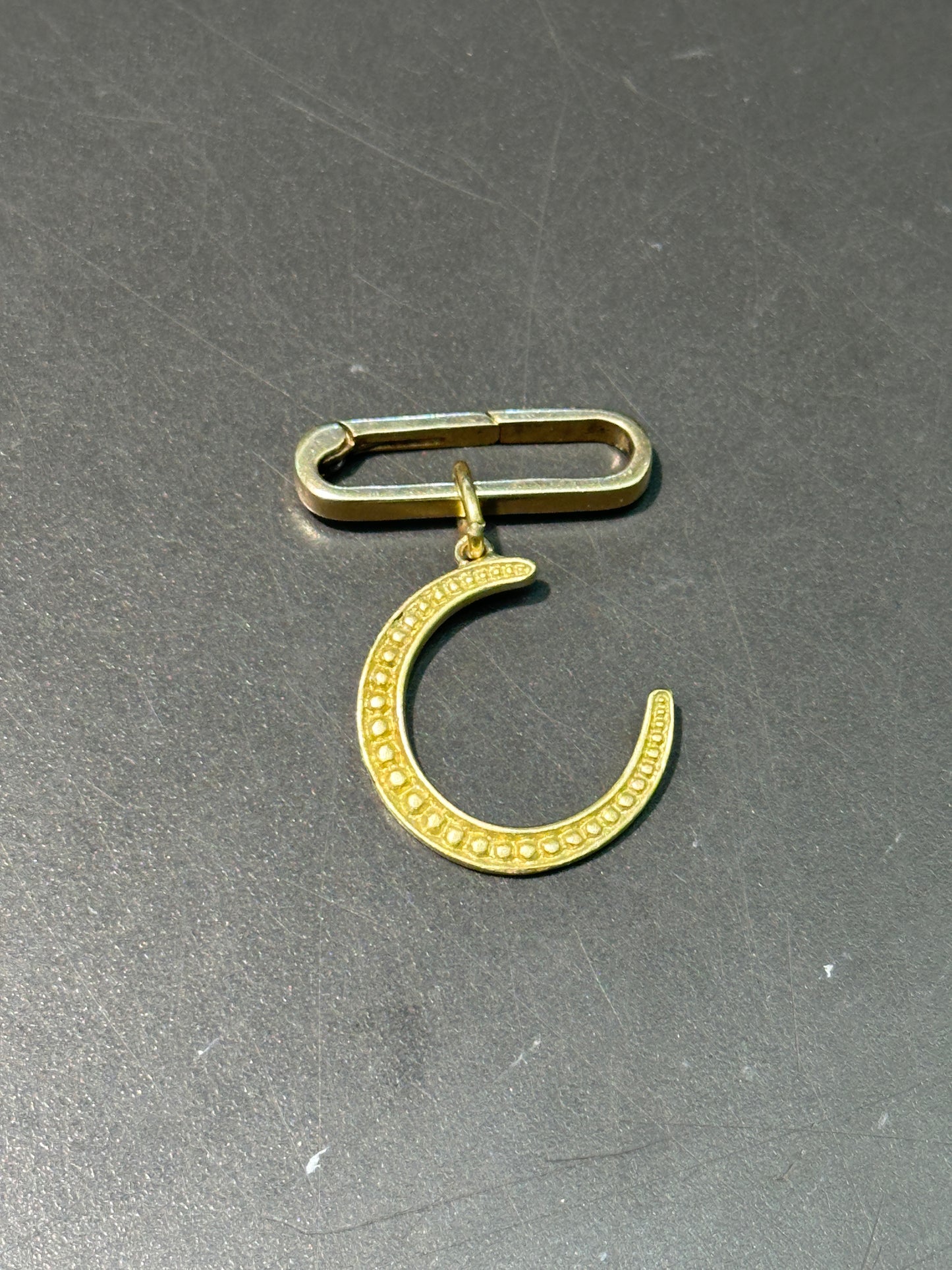 Vintage 14K Yellow Gold Elongated Carabiner