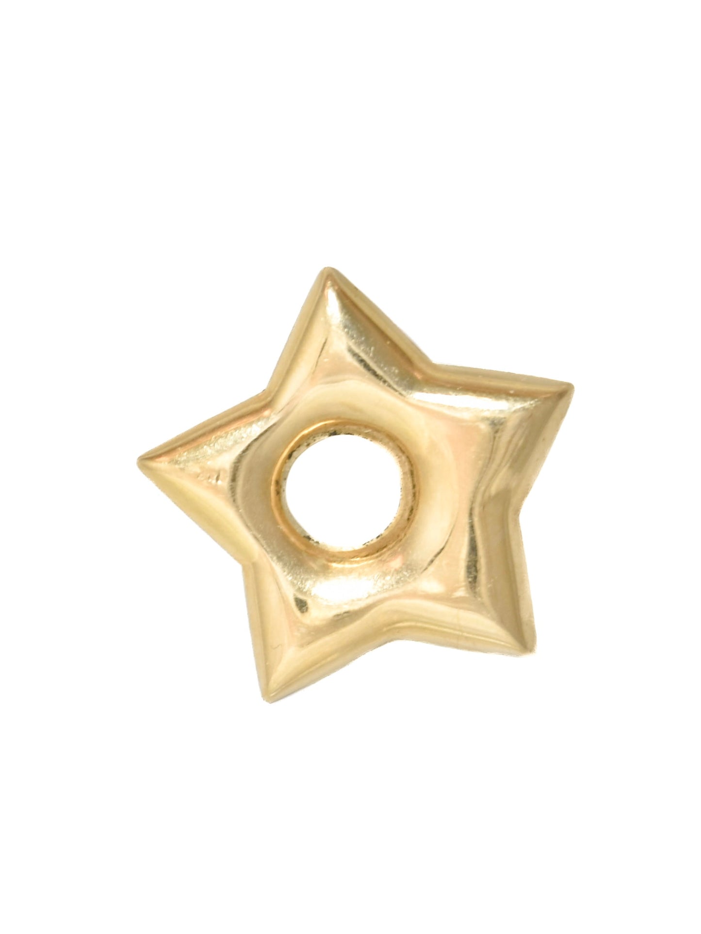 Vintage 14K Gold Puffy Star Charm