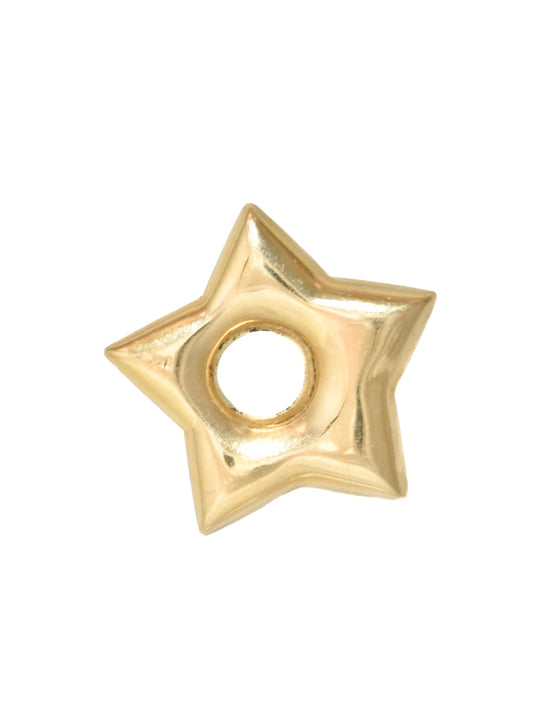 Vintage 14K Gold Puffy Star Charm