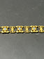 Art Nouveau 14K Gold Two Tone Diamond Motif Bracelet