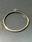 Antique French 18K Gold Natural Sapphire Diamond Halo Bangle Bracelet