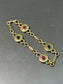 Vintage Tabbah 18K Gold Ruby and Sapphire Bracelet