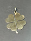 Vintage 14K Gold Large Clover Pendant