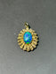 Vintage 14K Hold Triplet Opal Pendant