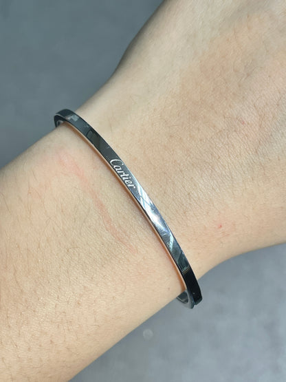 Cartier 18K Gold Mon Amour Diamond Bracelet Size 17