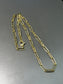 14K Gold Solid Biker Chain Link Necklace