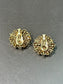 Victorian Style 14K Gold Diamond Cluster Earring