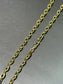 14K Gold Solid Flat Rollo Link Chain Necklace 18 inch