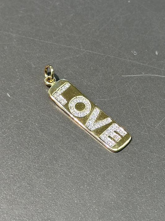 Pendentif amour diamant en or 10 carats