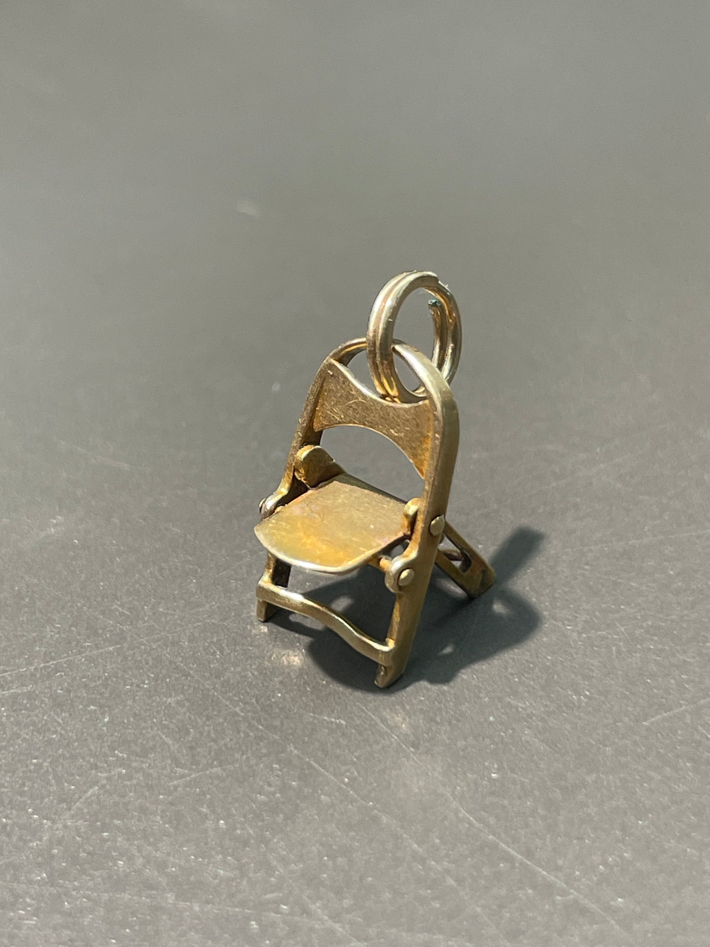 Vintage 14K Gold Articulating Chair Charm