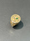 Vintage 14K Gold Virgo Zodiac Signet Ring SZ 5