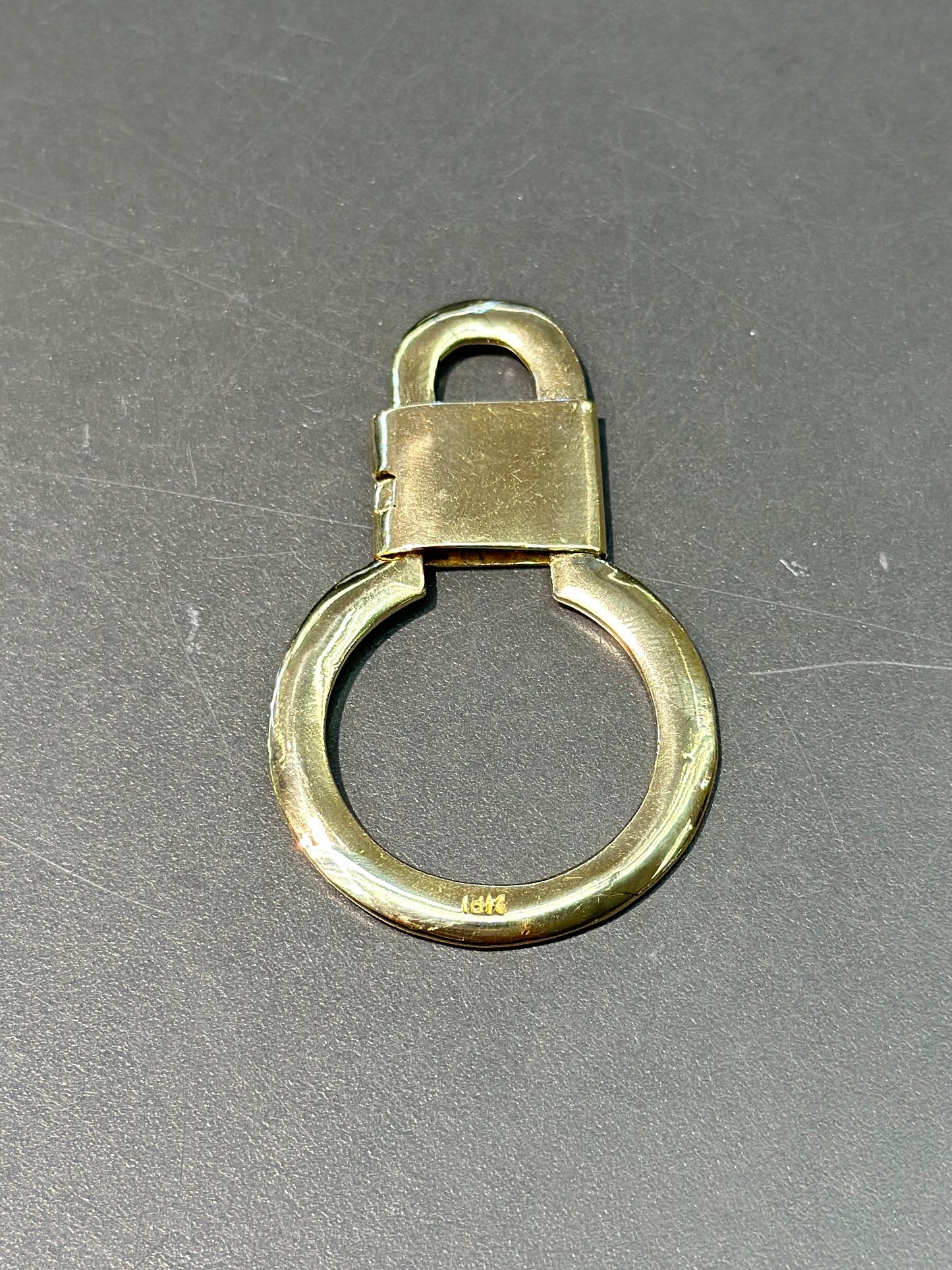 Vintage XL 14K Gold Carabiner