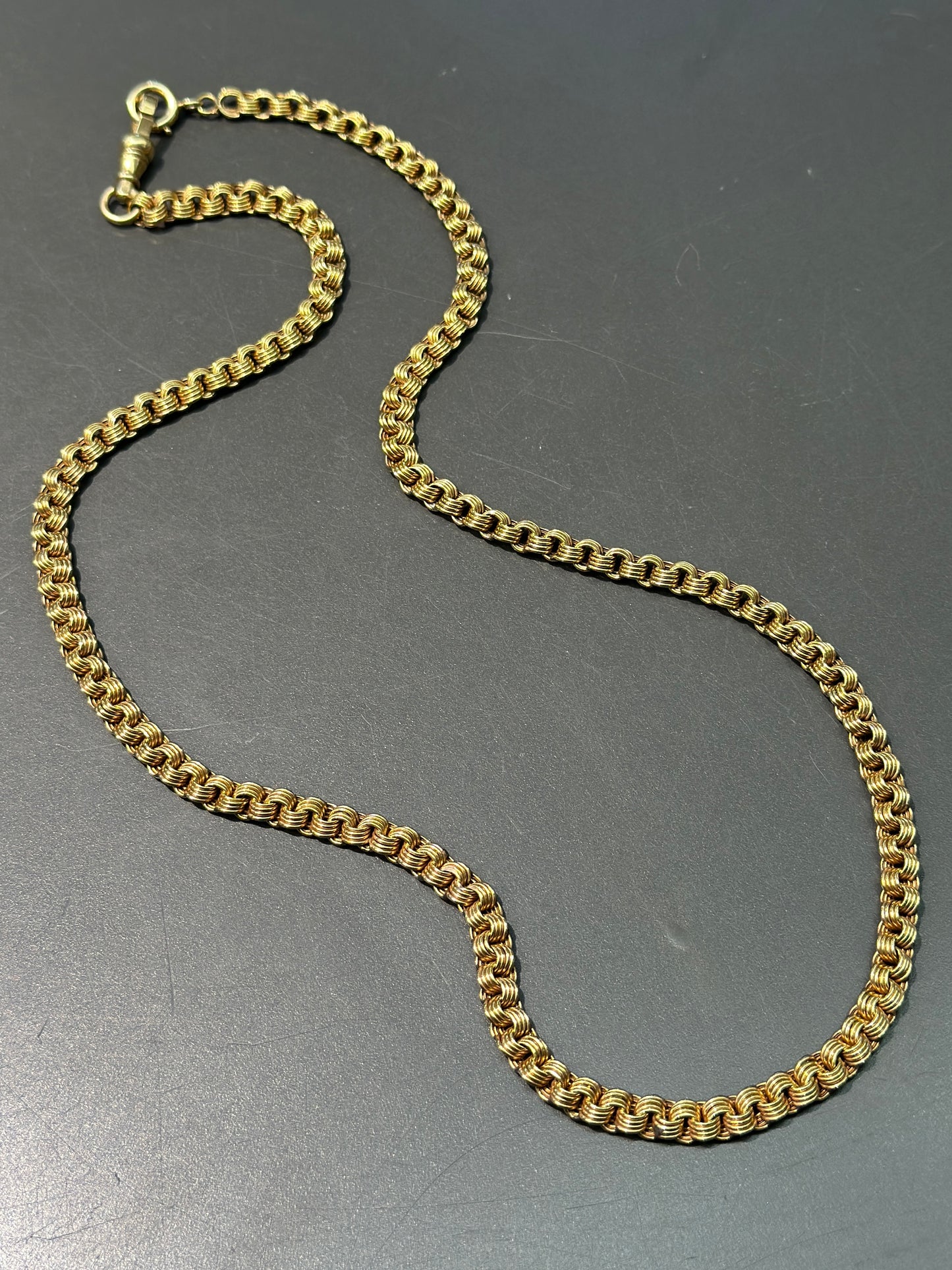 Victorian 14K Gold Russian Watch Chain