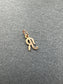 Vintage 14K Gold Mini “R” Pendant Charm