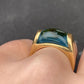 18K Gold Blvgari Tronchetto Topaz Ring Size 5