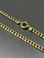 Vintage 14K Gold Hollow Curb Link Chain Necklace