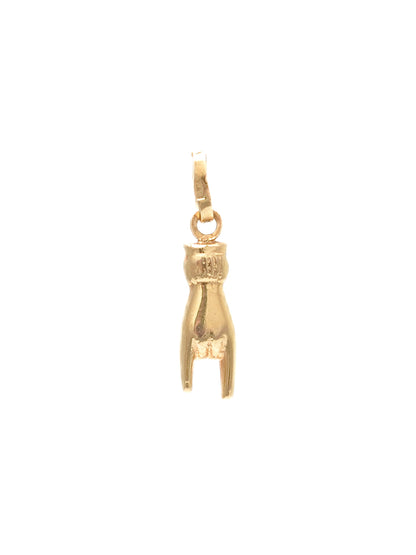 Vintage 18K Gold Rock and Roll Hand Charm