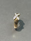 14K Gold Diamond “X” Ring