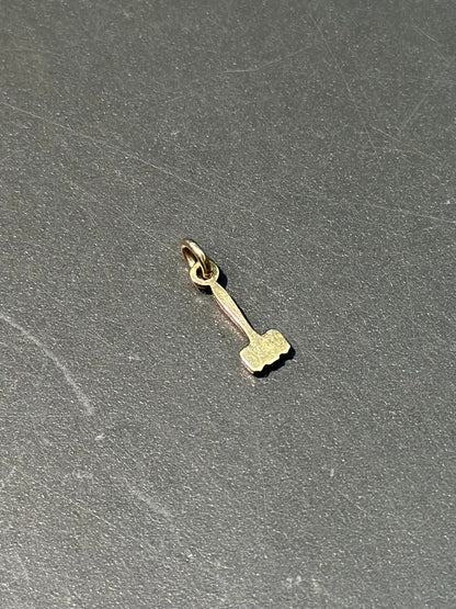 复古 14K 金木槌吊饰