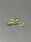 Vintage 14K Gold M Initial Charm