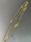 Antique 21K Yellow Gold Filigree Chain Necklace