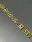 Victorian 9K Gold Turquoise and Pearl Padlock Gate Link Bracelet